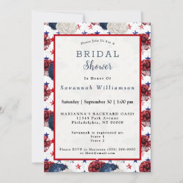 Invitación Hervidora de novias de la Estrella Roja Azul Patri