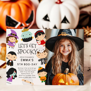 Invitación Hey Boo Ghost Photo Birday