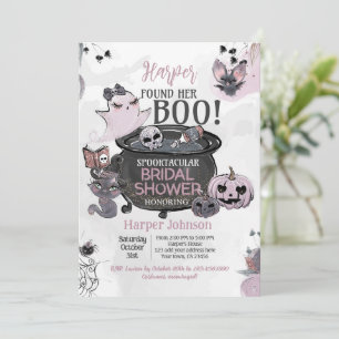 Invitación Hey Boo Halloween Bridal Shower