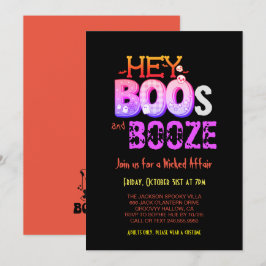 Invitación Hey Boo Spooky Halloween