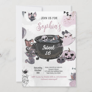 Invitación Hey Boo Sweet 16 Halloween Party, Any Event