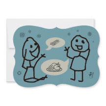 Hey Wanna Invitation Card de RoseWrites