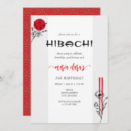 Invitación Hibachi Cocina japonesa de barbacoa de parrilladas