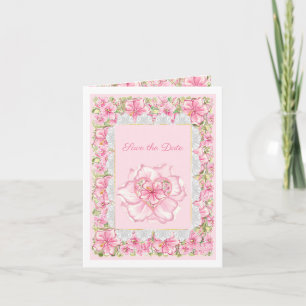 Invitación Hibisco y encaje ROSA