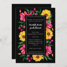 Hibiscus and Dahlias Virtual Boda