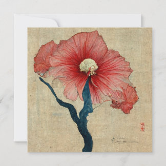 Invitación Hibiscus Flower Painting