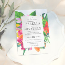 Hibiscus tropical, Plumeria y Palm | BODA