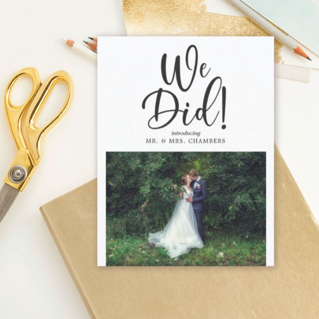 Invitación Hicimos foto de Elopement (Subido por el creador)