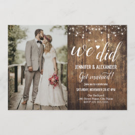 Invitación Hicimos la recepción de bodas