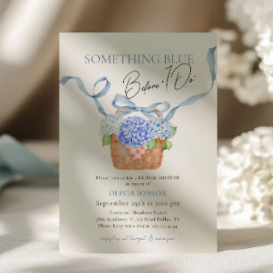Invitación Hidrangea Algo Azul Antes De Hacer Ducha Británica
