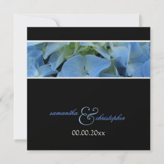 Invitación Hidrangea azul/invitaciones de boda