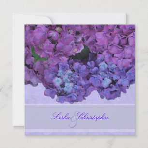 Invitación Hidrangea Azul PixDezines
