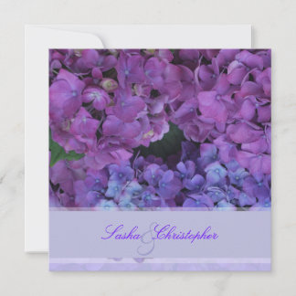 Invitación Hidrangea Azul PixDezines