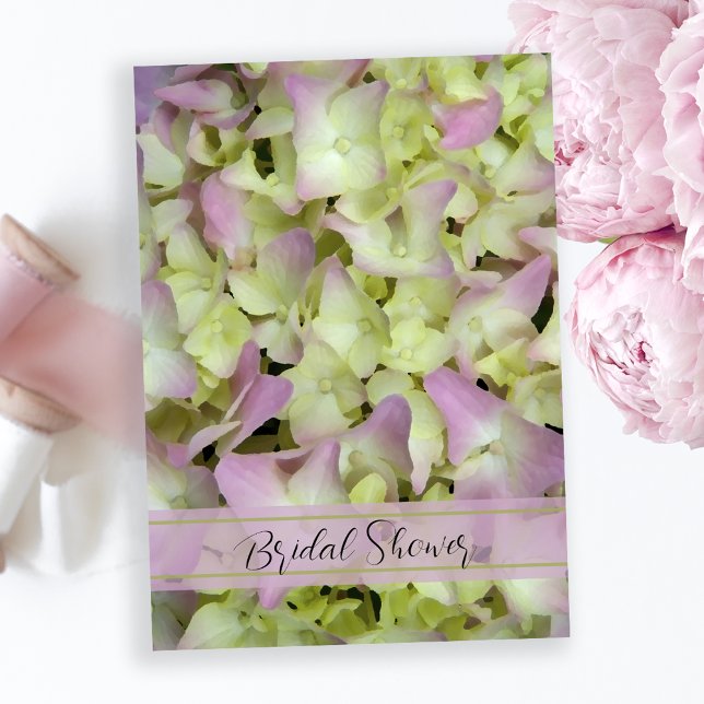 Invitación Hidrangea casi rosa Flores de flores de novia duch (Subido por el creador)