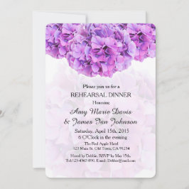 Invitación Hidrangea púrpura prueba de cena hidrangea4