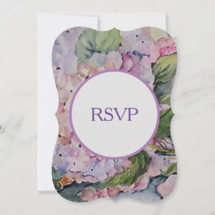 Invitación Hidrangea romántica