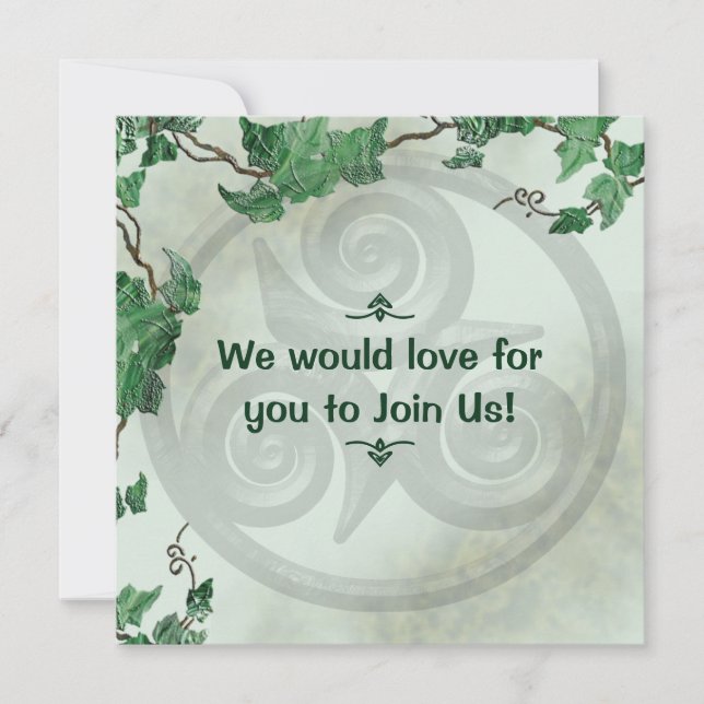 Invitación Hiedra Triskel (Anverso)