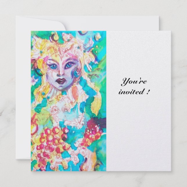 Invitación Hielo metálico GRAPE FAIRY TALE (Anverso)