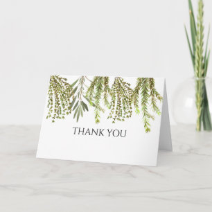 Invitación Hierbas botánicas Rosemary Watercolor Gracias