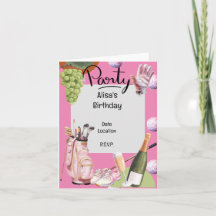 Hierro de golf con bola en rosa para jugar al golf