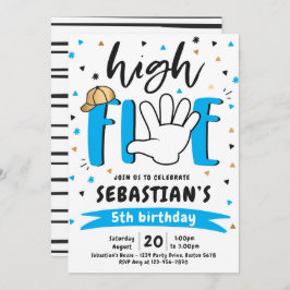 Invitación High Five Birthday Hi Five Five Birthday Party