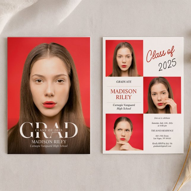 Invitación High School Photo Graduation Invitation (Subido por el creador)