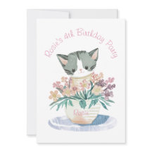 Hijas Cumpleaños Cute Nombre Y Foto De Gatito