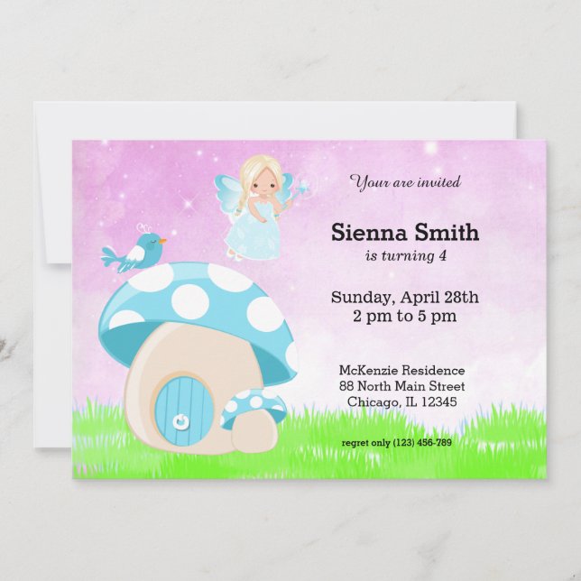 Invitación Himno azul adorable (Anverso)