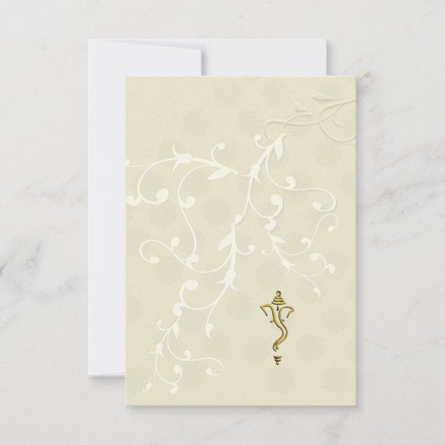 Invitación hindú a una boda (Anverso)