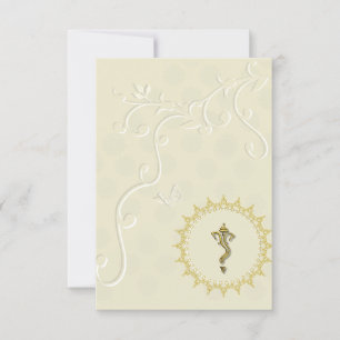 invitación hindú de boda india Ganesha