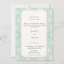 invitación hindú de Ganesha para boda india