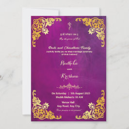 invitación hindú de Ganesha para boda india