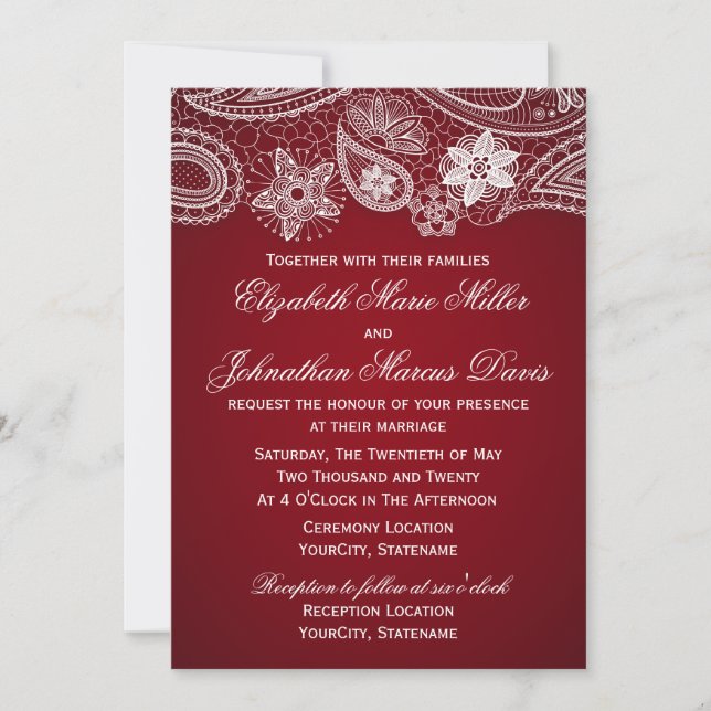 Invitación Hindú, elige tu color! (Anverso)