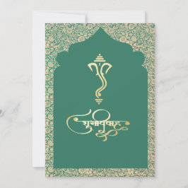 invitación hindú Ganesha para boda india