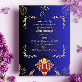 Invitación Hindú indio: Dhoti Ceremony Pancha Kattu Invitado