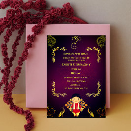 Invitación Hindú indio: Dhoti Ceremony Pancha Kattu Invitado