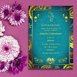 Invitación Hindú indio: Dhoti Ceremony Pancha Kattu Invitado