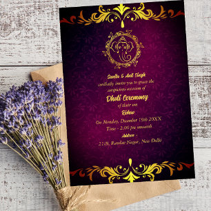 Invitación Hindú indio: Dhoti Ceremony Pancha Kattu Invitado