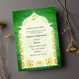 Invitación Hindú indio: Dhoti Ceremony Pancha Kattu Invitado