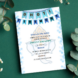 Invitación Hindú indio: Dhoti Ceremony Pancha Kattu Invitado