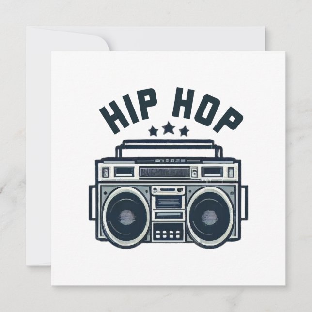 Invitación Hip hop (Anverso)