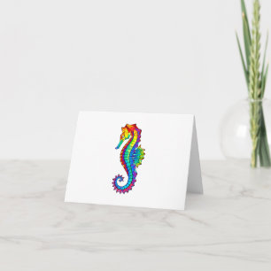 Invitación Hipoahoría marino poligonal arcoiris