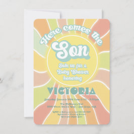 Invitación Hippie Boho Baby Shower Sunshine Son