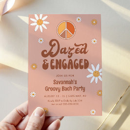 Invitación HIPPIE DAZE Dazed & Engagement Bachelorette Party