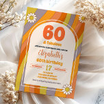 Invitación Hippie Groovy Adulto de 70 años cualquier cumpleañ<br><div class="desc">Invitación a la fiesta de cumpleaños para adultos Hippie Groovy</div>