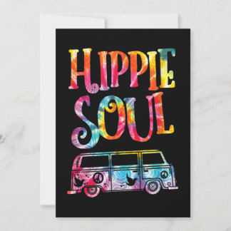 Invitación Hippie Tie Dye Van Hippie Soul
