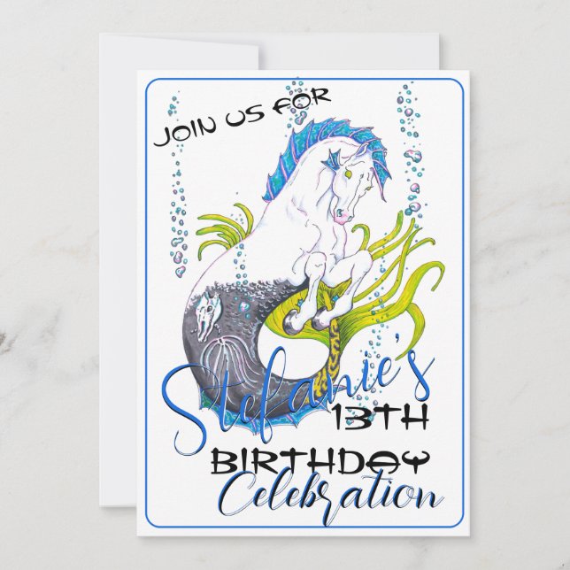 Invitación Hippocampus (cráneo) (Anverso)