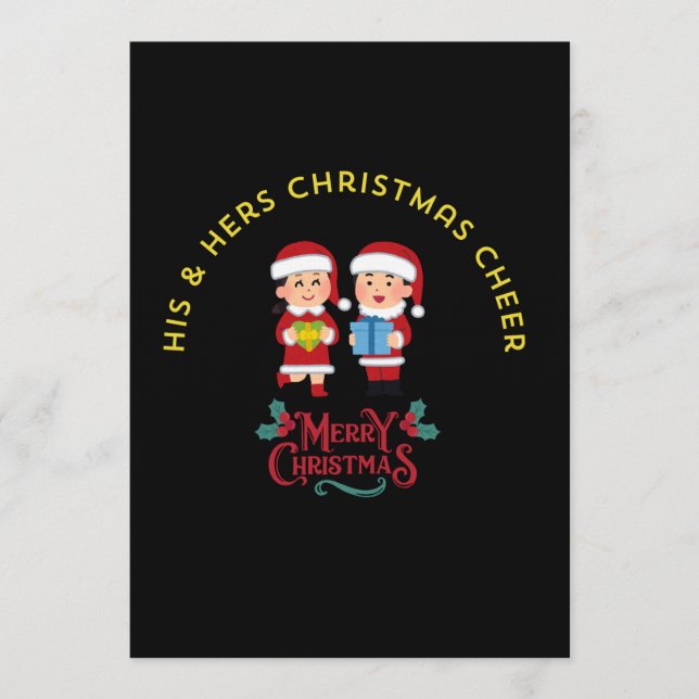 INVITACIÓN HIS & HERS CHRISTMAS CHEER (Anverso)