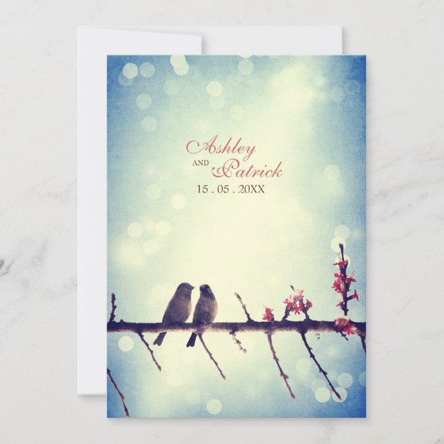 Invitación Historia 2 de los pájaros del amor (Anverso)