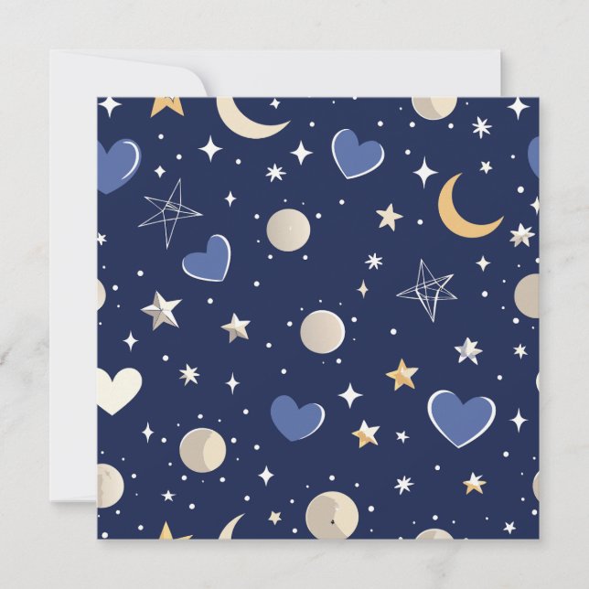 Invitación Historia de amor celeste (Anverso)